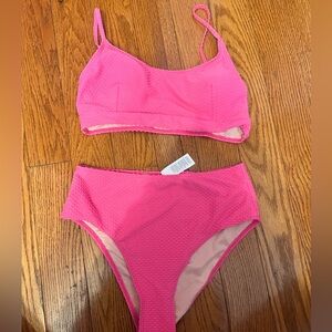 Brand new pink high waist bikini!